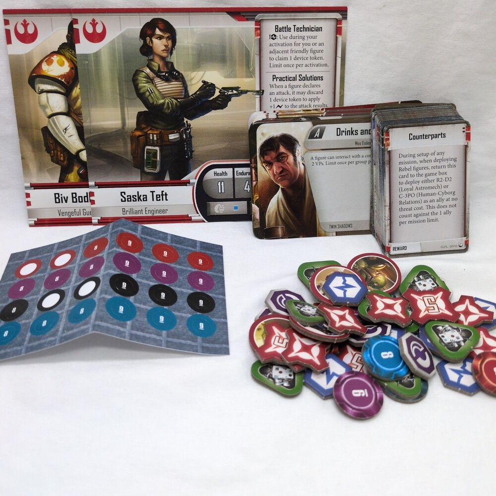 *Incomplete* Star Wars Imperial Assault Twin Shadows Board Game